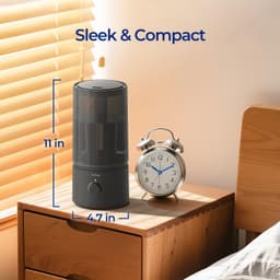 raydrop 1.7L Cool Mist Ultrasonic Humidifier, Space-Saving Filterless Design, White