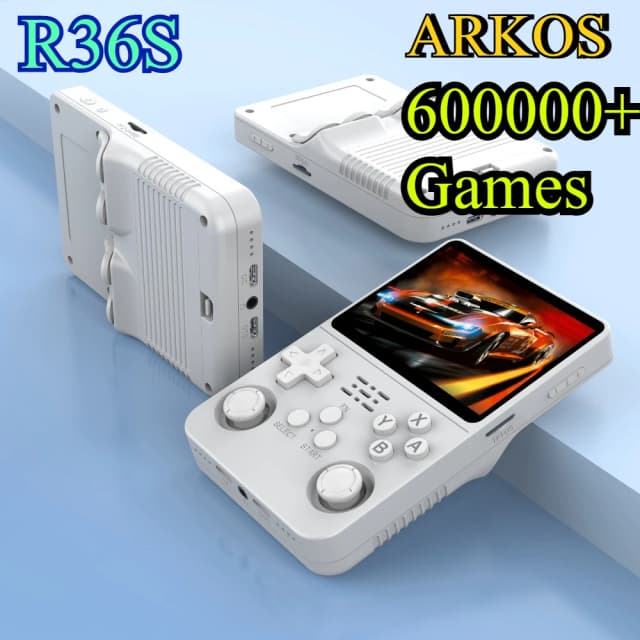 BOYHOM 256G Open Source R36S Retro Game Console - 3.5" IPS Portable Linux ARKOS Handheld | Best Gaming Gift (64G/128G Options)